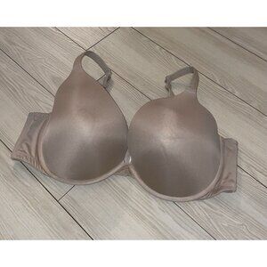 Cacique Boost Plunge Bra Padded Underwire Womens 46DD Beige